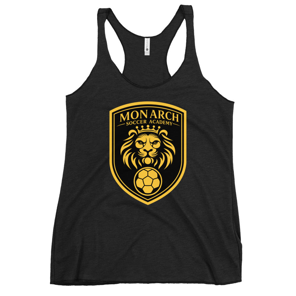Performance | Thin Racerback Tank Top | Monarch Soccer Academy | Shield Logo