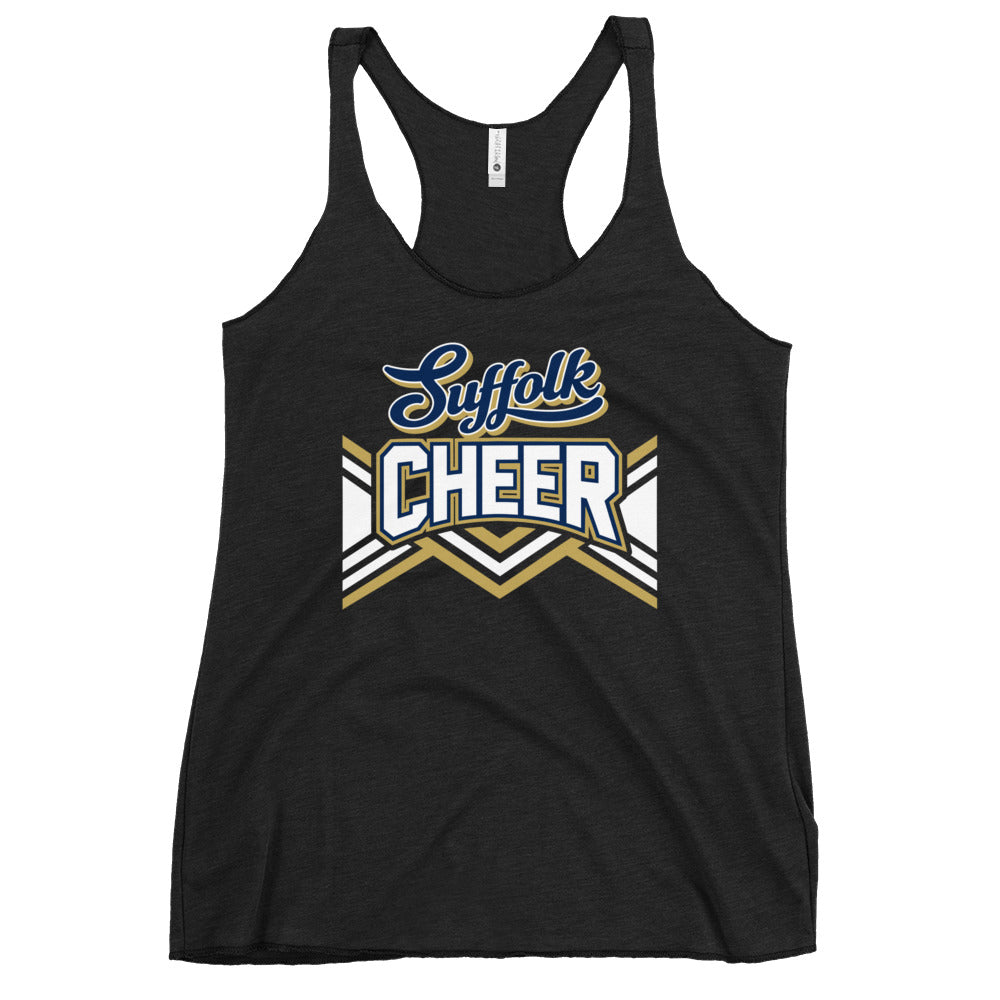 Performance | Thin Racerback Tank Top | Suffolk University Cheerleading | Vanguard Logo
