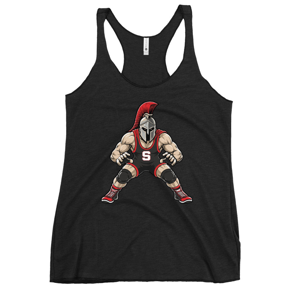 Performance | Thin Racerback Tank Top | Spartan Wrestling Club | Mascot Logo