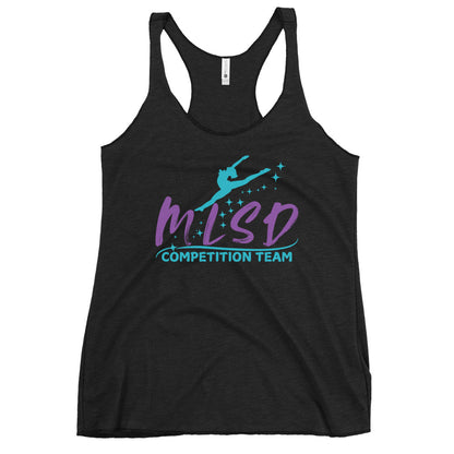 Performance | Thin Racerback Tank Top | Miss Lorraine’s School of Dance | Lettermark Logo