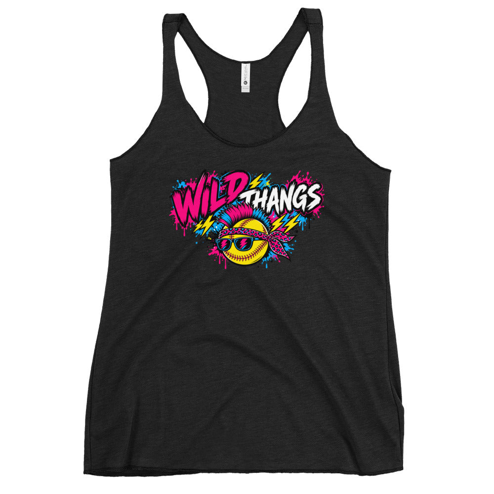 Performance | Thin Racerback Tank Top | Wild Thangs | Vanguard Logo