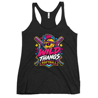 Performance | Thin Racerback Tank Top | Wild Thangs | Valor Logo