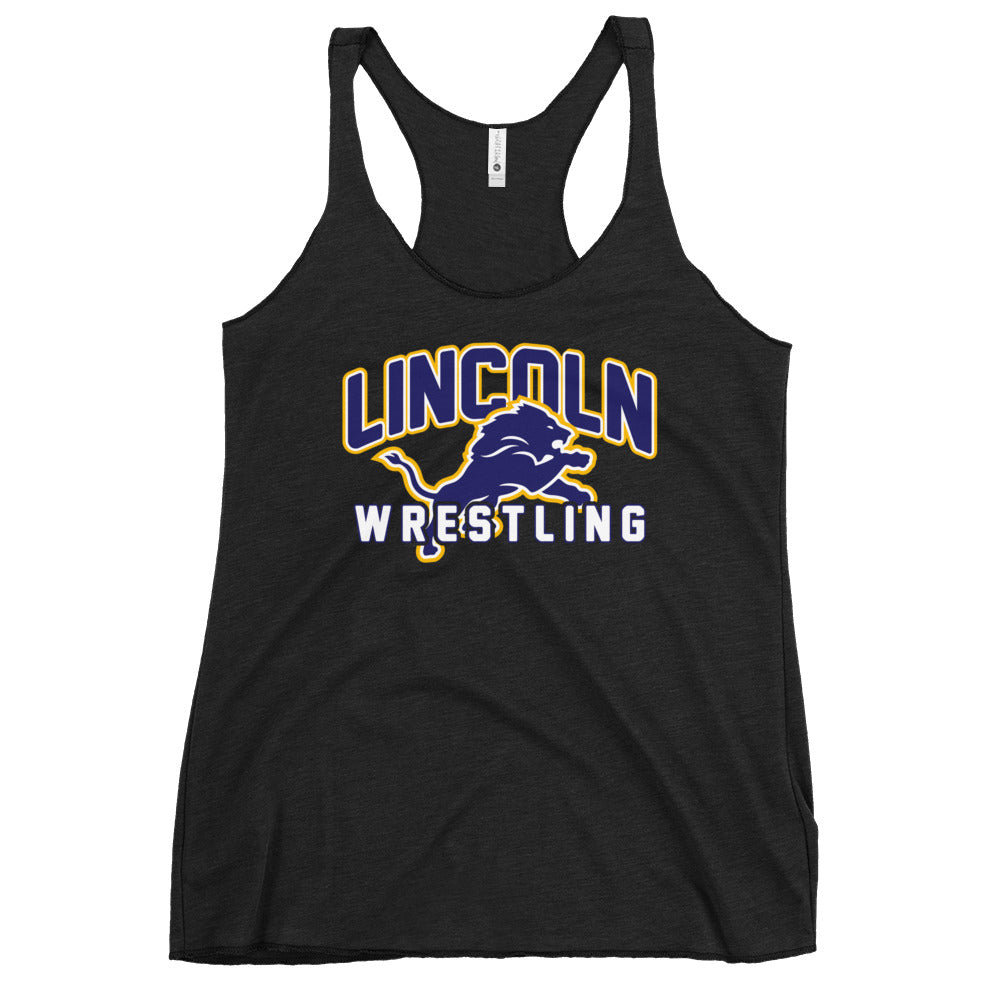Performance | Thin Racerback Tank Top | Lincoln High School | Crest Logo