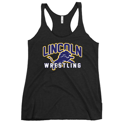 Performance | Thin Racerback Tank Top | Lincoln High School | Crest Logo