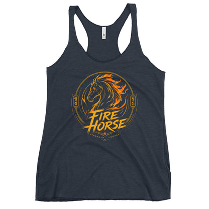 Performance | Thin Racerback Tank Top | Fire Horse Masters | Vanguard Logo