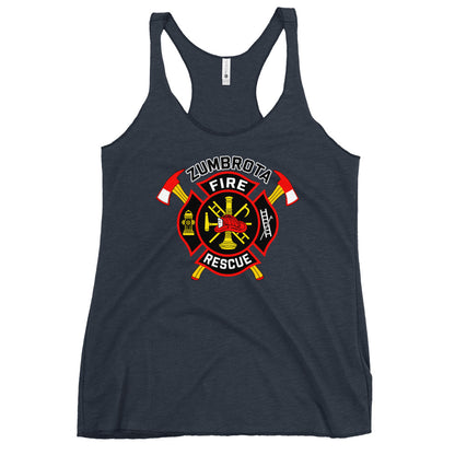 Performance | Thin Racerback Tank Top | Zumbrota Fire Department | Vanguard Logo