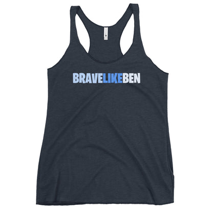 Performance | Thin Racerback Tank Top | Brave Like Ben | Script Logo
