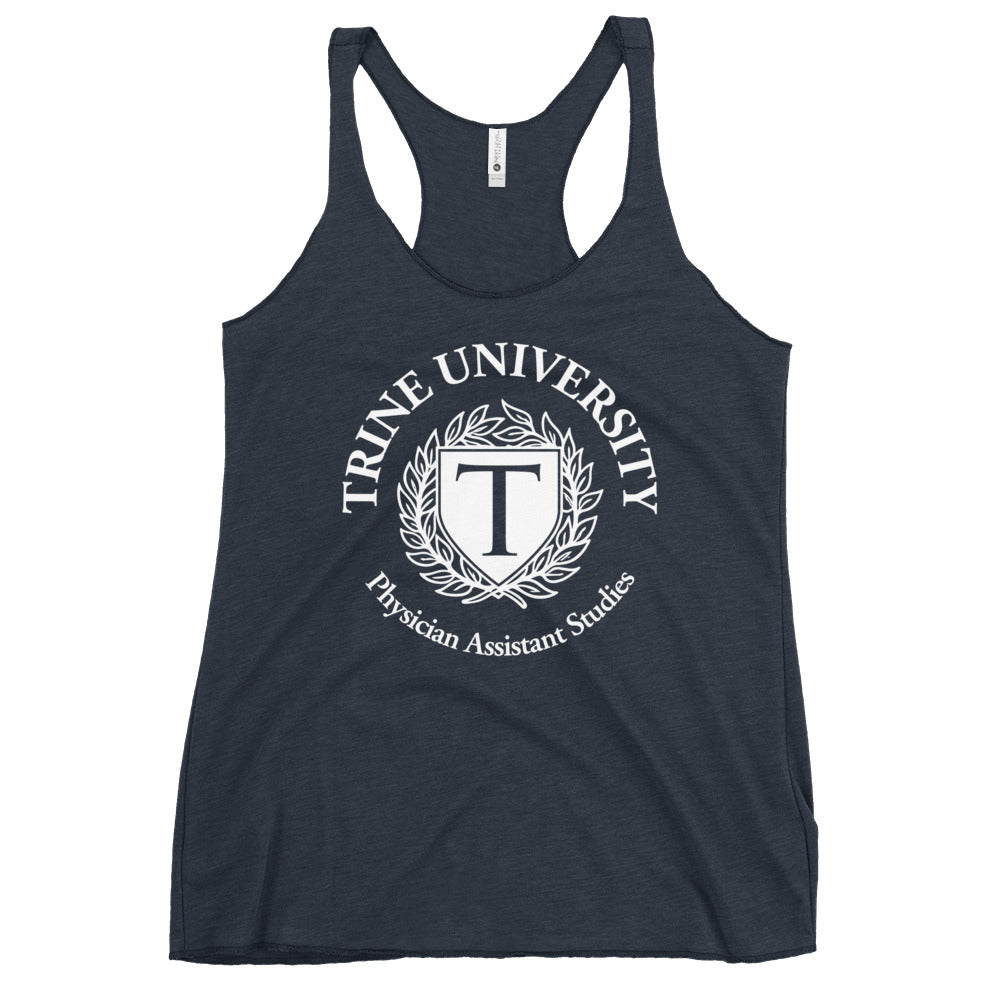 Performance | Thin Racerback Tank Top | Trine PA program | Emblem Logo