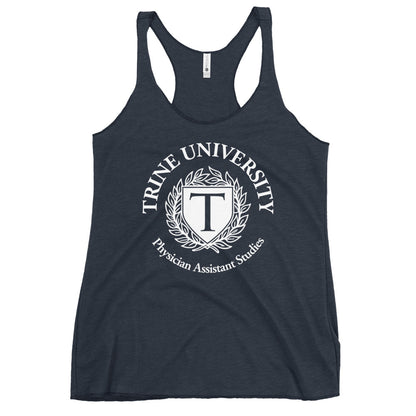Performance | Thin Racerback Tank Top | Trine PA program | Emblem Logo