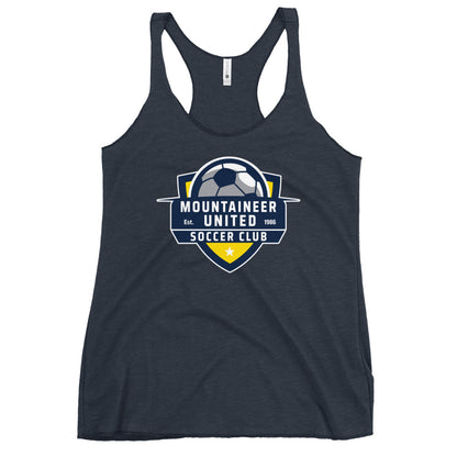 Performance | Thin Racerback Tank Top | Mountaineer United Soccer Club | Alpine Crest Logo