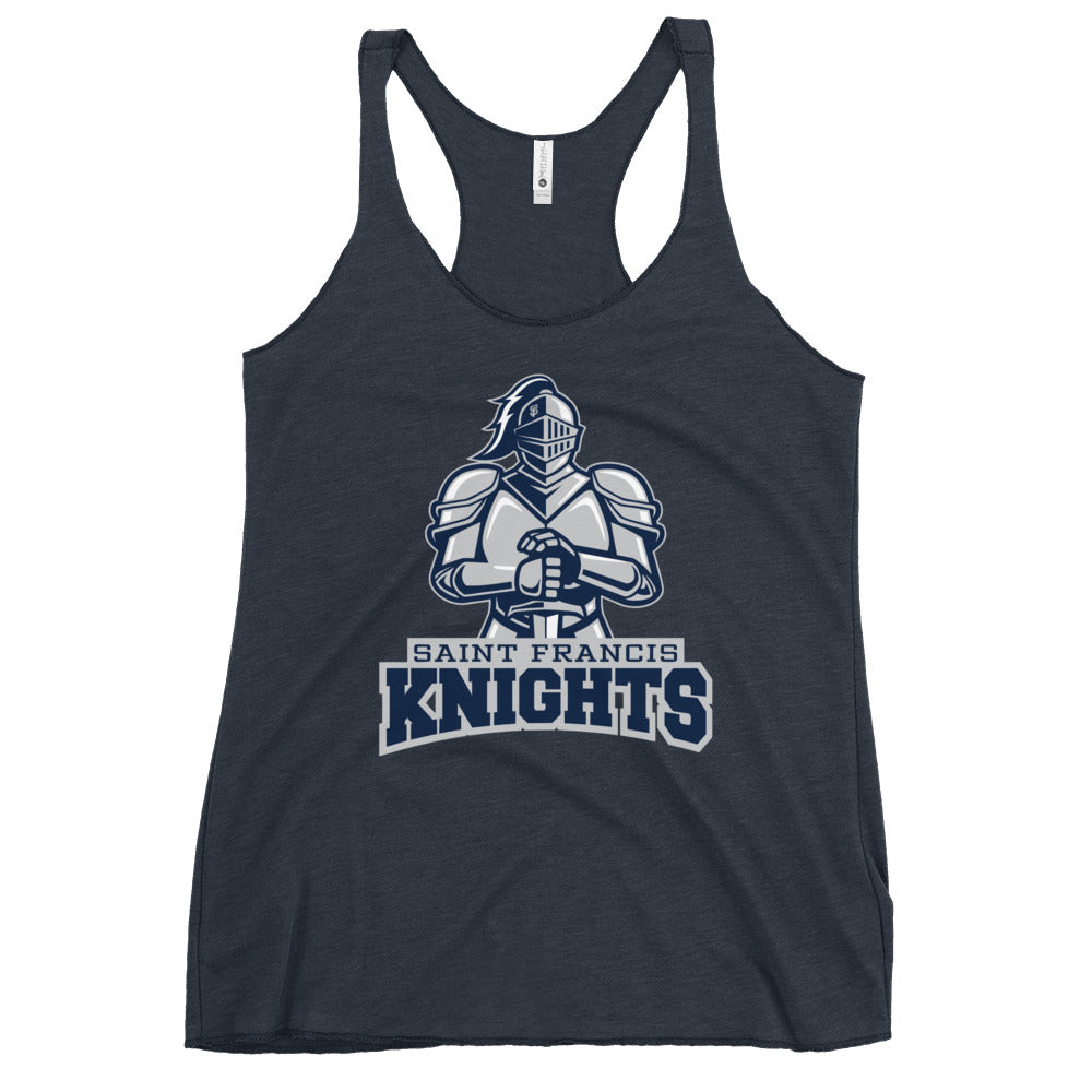 Performance | Thin Racerback Tank Top | Saint Francis School | Valor Athletics Logo