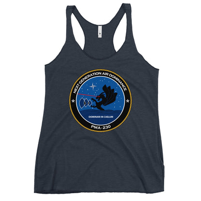 Performance | Thin Racerback Tank Top | Next Generation Air Dominance | Badge Logo