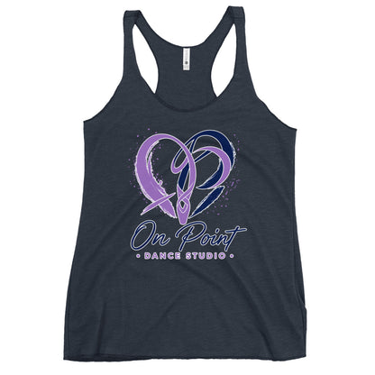 Performance | Thin Racerback Tank Top | On Point Dance Studio | Crest Logo