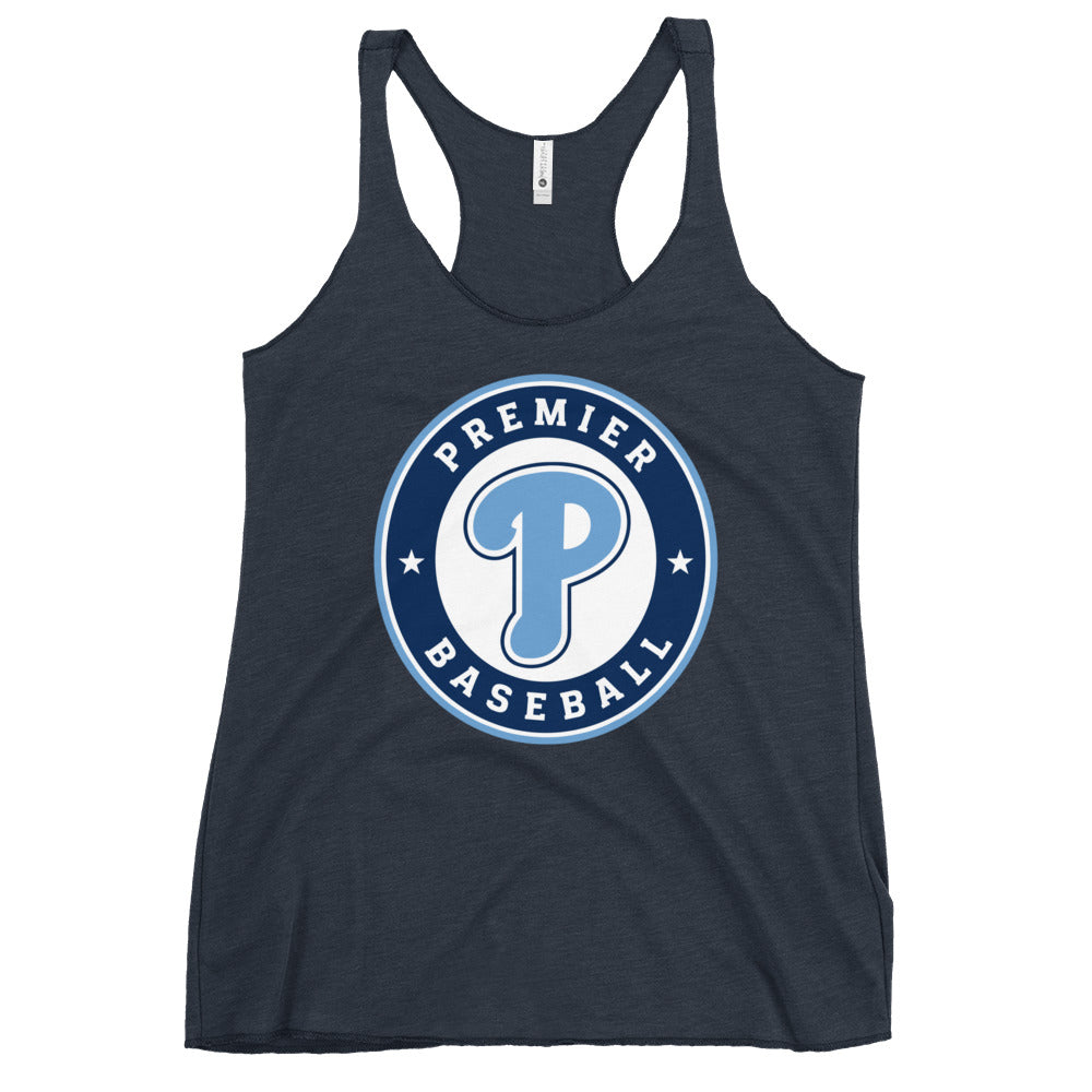 Performance | Thin Racerback Tank Top | Premier Baseball | Badge Logo