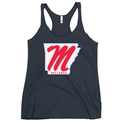Performance | Thin Racerback Tank Top | Maumelle Bulldogs 2035 | Emblem Logo