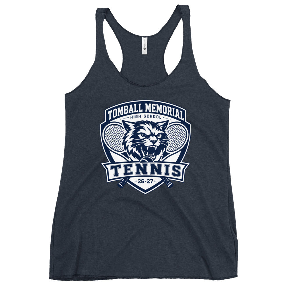 Performance | Thin Racerback Tank Top | TMHS Tennis | Shield Logo