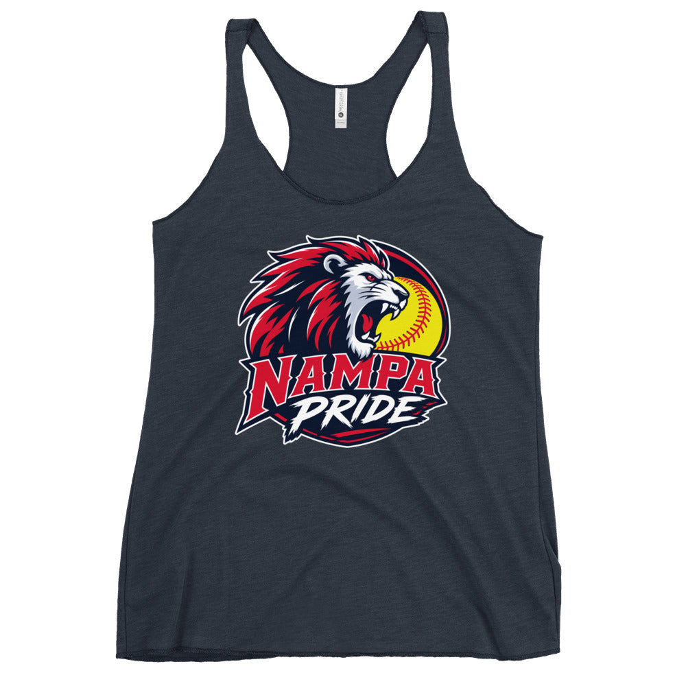 Performance | Thin Racerback Tank Top | Nampa Pride | Lion Crest Logo