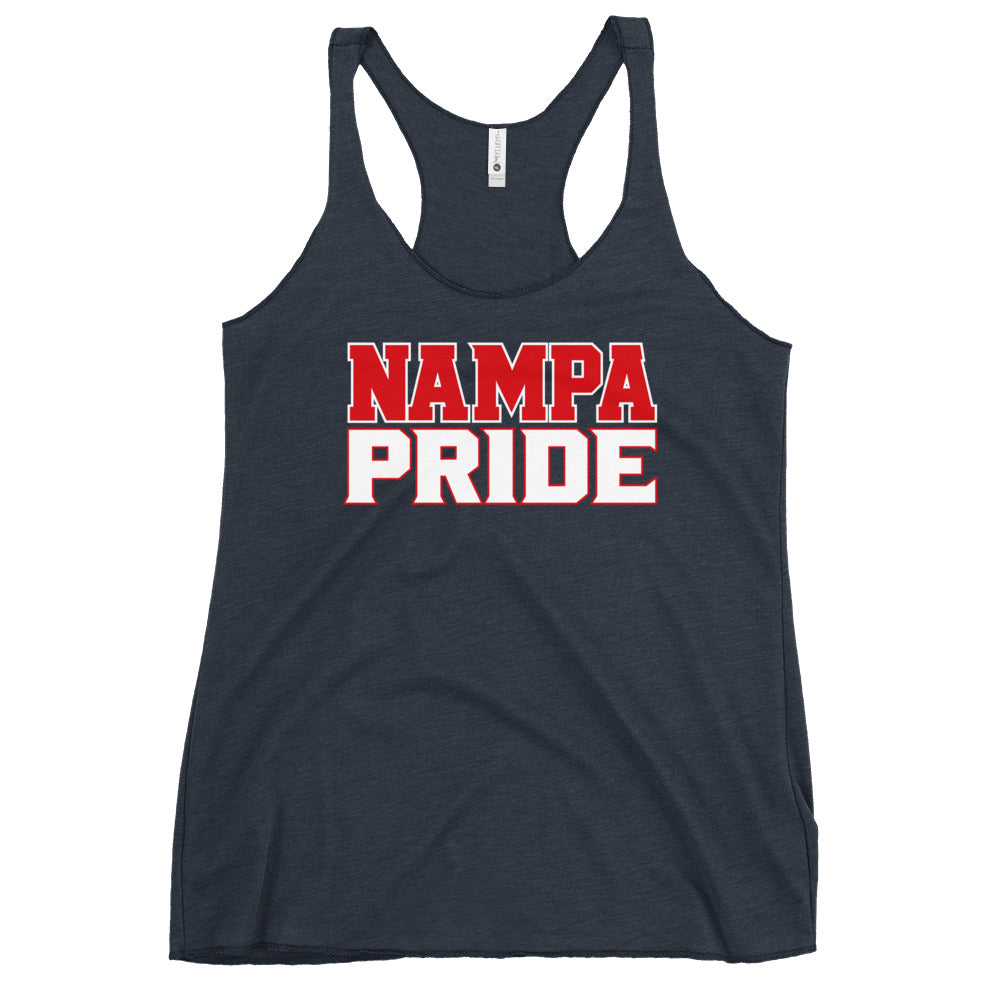 Performance | Thin Racerback Tank Top | Nampa Pride | Letter Mark Logo