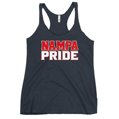 Performance | Thin Racerback Tank Top | Nampa Pride | Letter Mark Logo