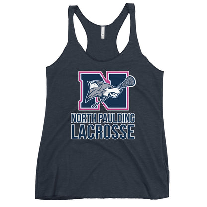 Performance | Thin Racerback Tank Top | North Paulding Lacrosse | Vanguard Logo