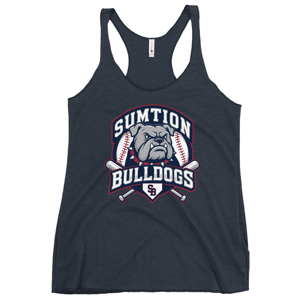 Performance | Thin Racerback Tank Top | Sumtion bulldogs | Emblem Logo