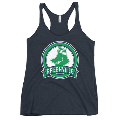 Performance | Thin Racerback Tank Top | Greenville Sox | Badge Logo
