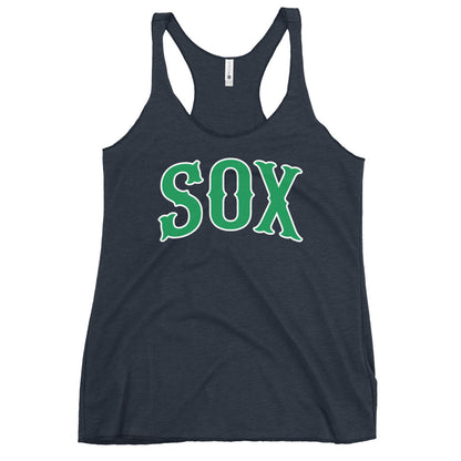 Performance | Thin Racerback Tank Top | Greenville Sox | Script Logo