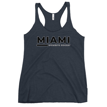 Performance | Thin Racerback Tank Top | Miami Women's Hockey | Lettermark Logo