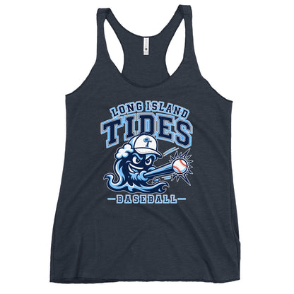 Performance | Thin Racerback Tank Top | Long Island Tides Baseball | Valor Logo