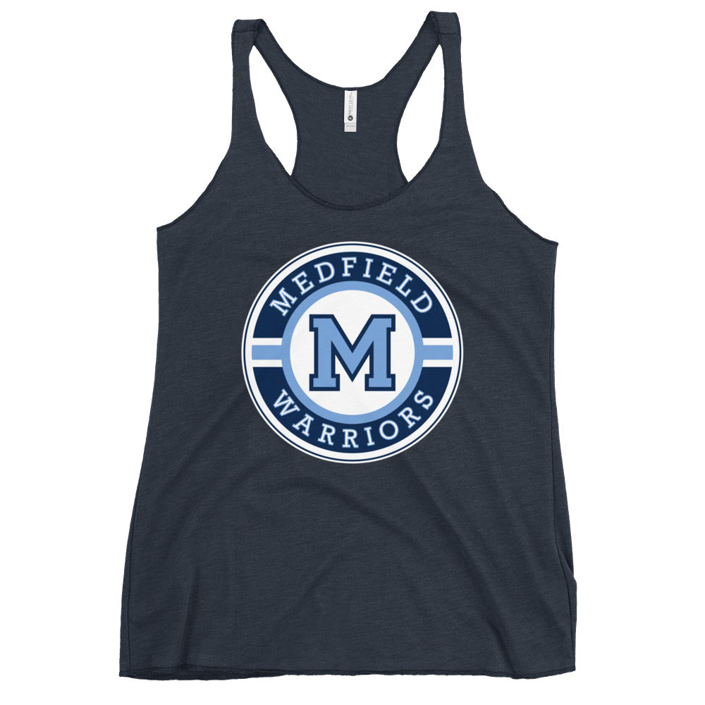 Performance | Thin Racerback Tank Top | Medfield Softball | Badge Logo