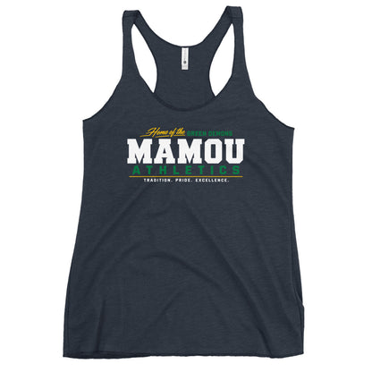 Performance | Thin Racerback Tank Top | Mamou High School | Modern Script Logo