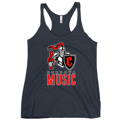 Performance | Thin Racerback Tank Top | Cordova High Music | Vanguard Logo