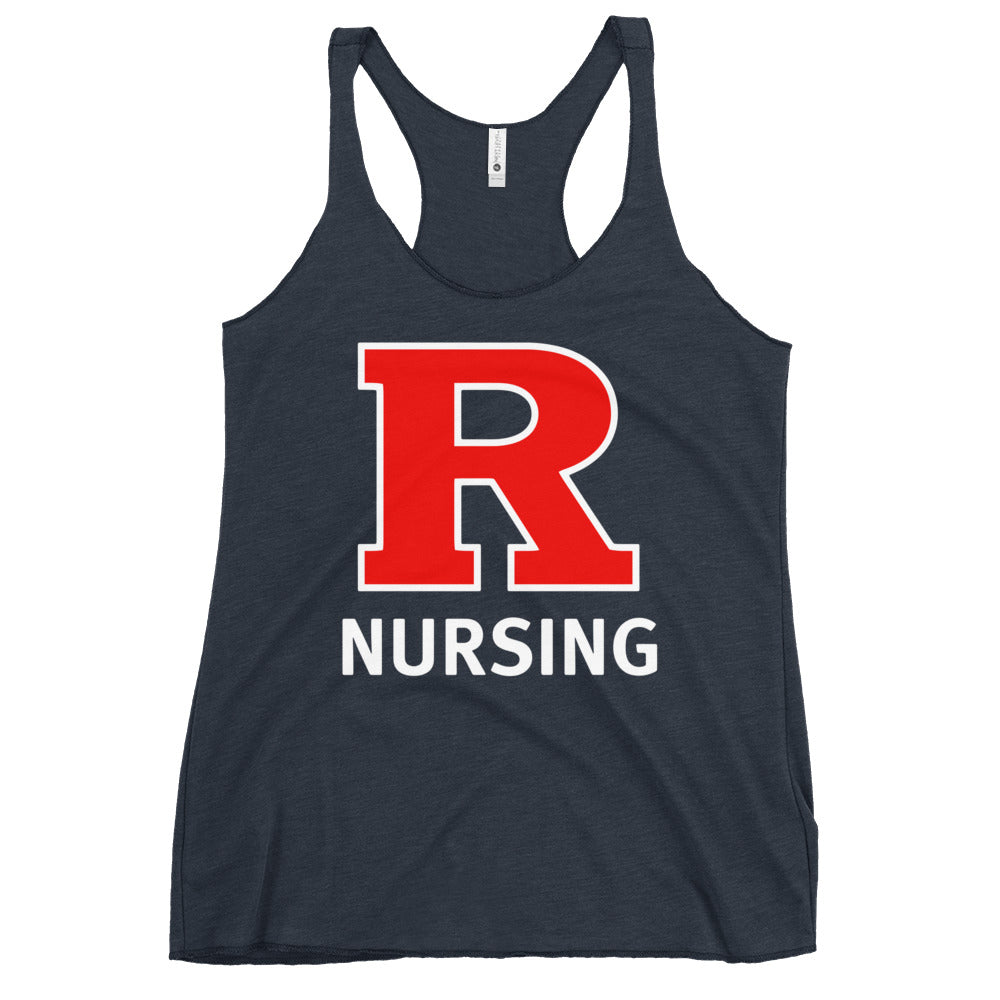 Performance | Thin Racerback Tank Top | Grand View University Nursing | Lettemark Logo