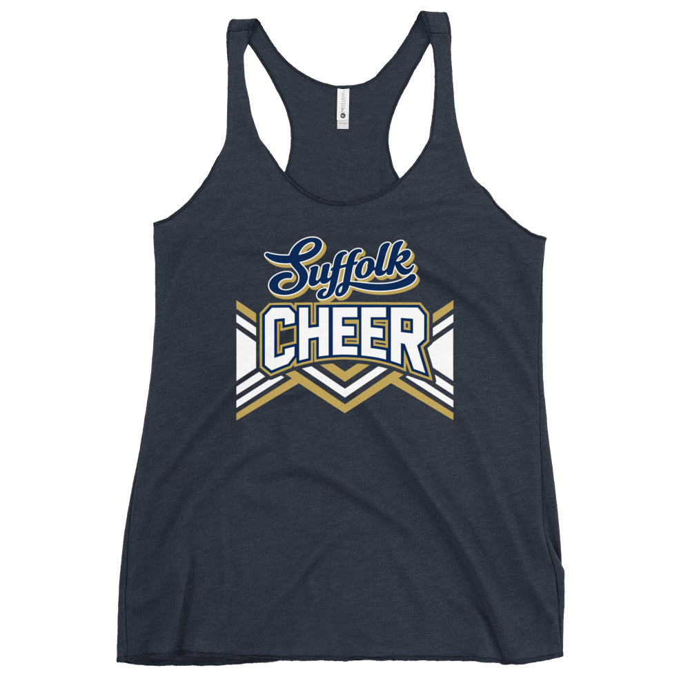 Performance | Thin Racerback Tank Top | Suffolk University Cheerleading | Vanguard Logo