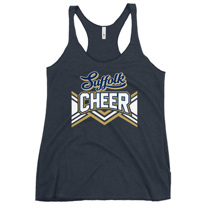 Performance | Thin Racerback Tank Top | Suffolk University Cheerleading | Vanguard Logo
