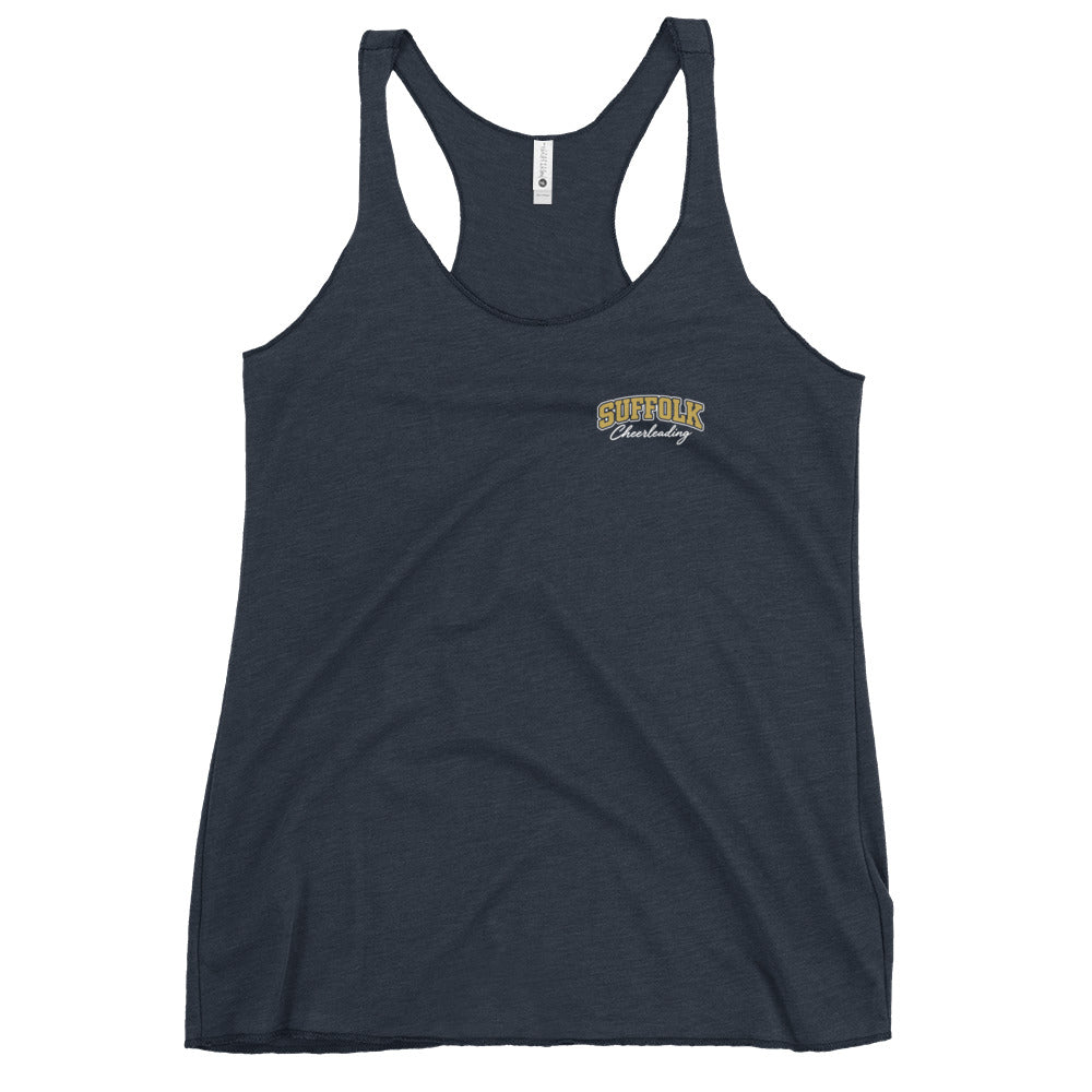 Performance | Thin Racerback Tank Top | Suffolk University Cheerleading | Valor Logo