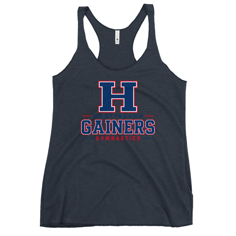 Performance | Thin Racerback Tank Top | HCC Gymnastics | Gainers Emblem Logo