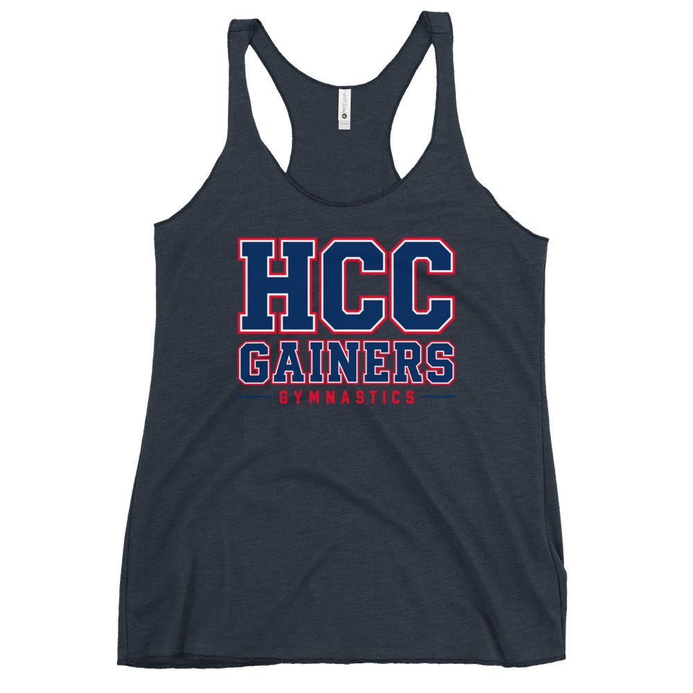 Performance | Thin Racerback Tank Top | HCC Gymnastics | Vanguard Logo