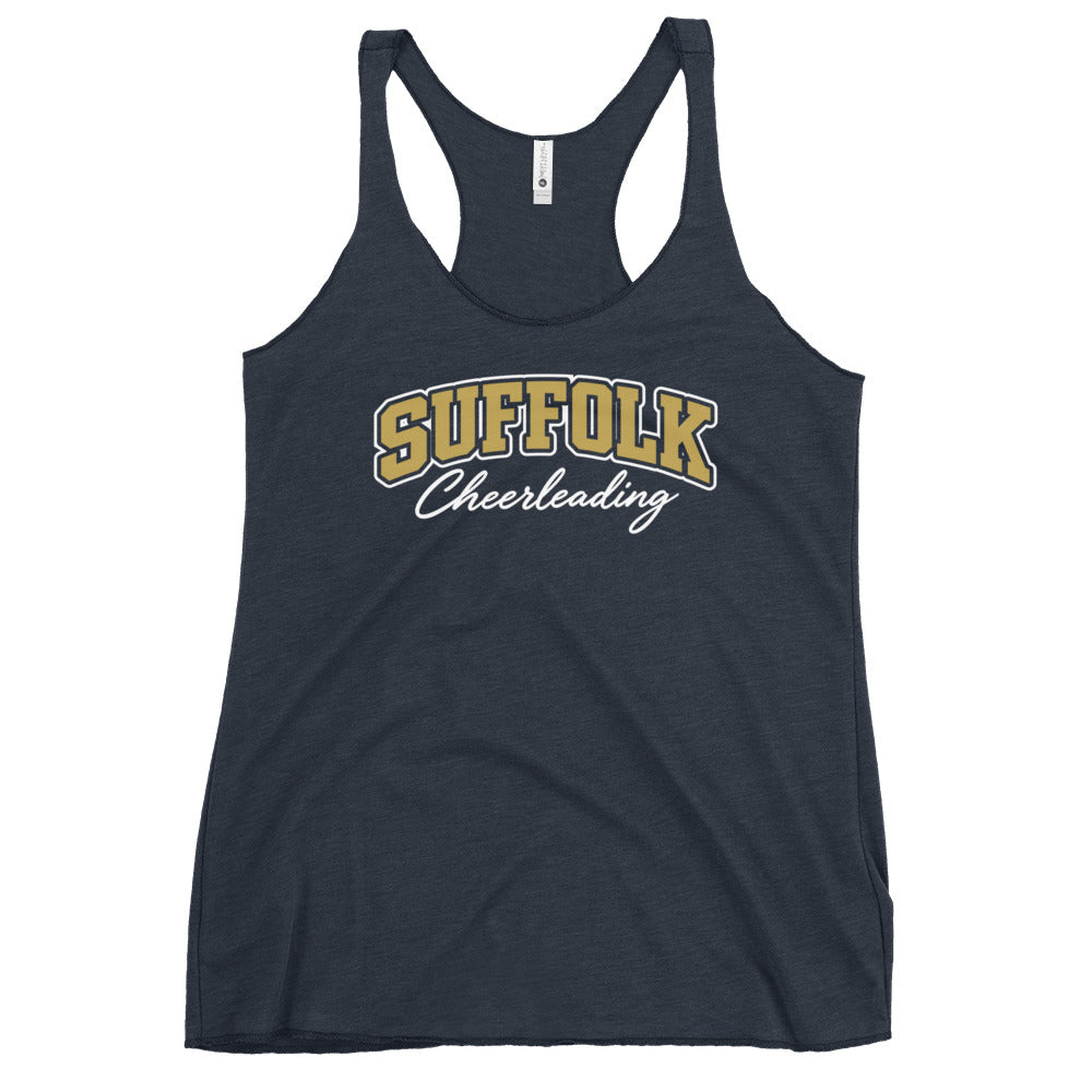 Performance | Thin Racerback Tank Top | Suffolk University Cheerleading | Valor Logo