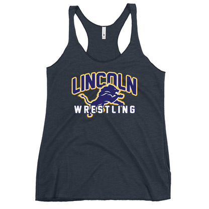 Performance | Thin Racerback Tank Top | Lincoln High School | Crest Logo