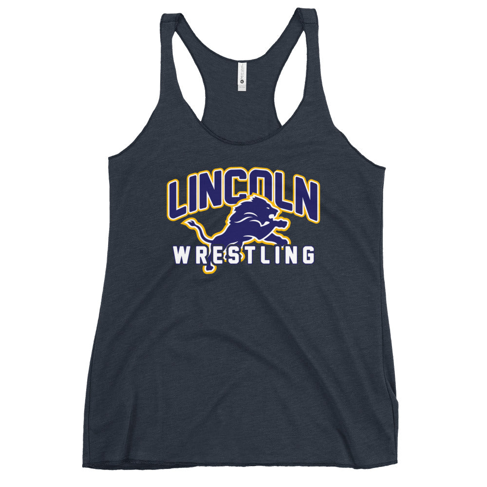 Performance | Thin Racerback Tank Top | Lincoln High School | Crest Logo