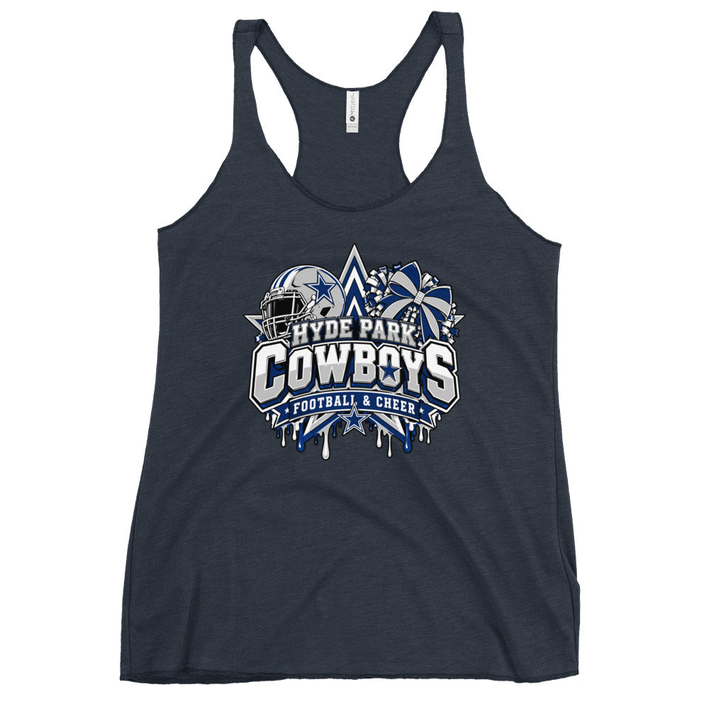 Performance | Thin Racerback Tank Top | Hyde Park Cowboys | Crest Logo