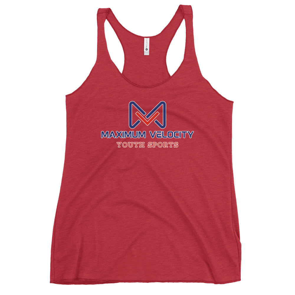 Performance | Thin Racerback Tank Top | Maximum Velocity Youth Sports | Emblem Logo