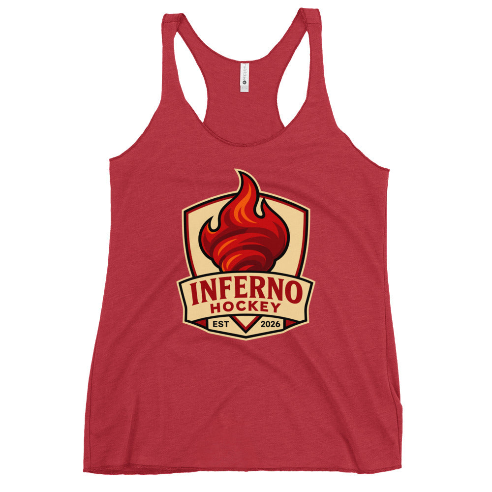 Performance | Thin Racerback Tank Top | Inferno Hockey | Crest Logo