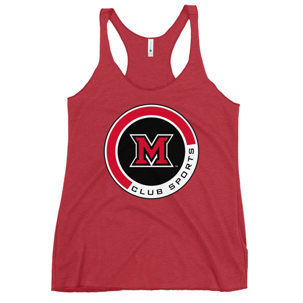 Performance | Thin Racerback Tank Top | Miami Women's Hockey | Badge Logo