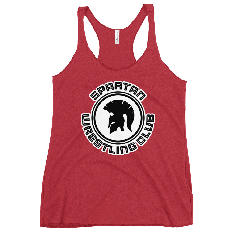 Performance | Thin Racerback Tank Top | Spartan Wrestling Club | Crest Logo
