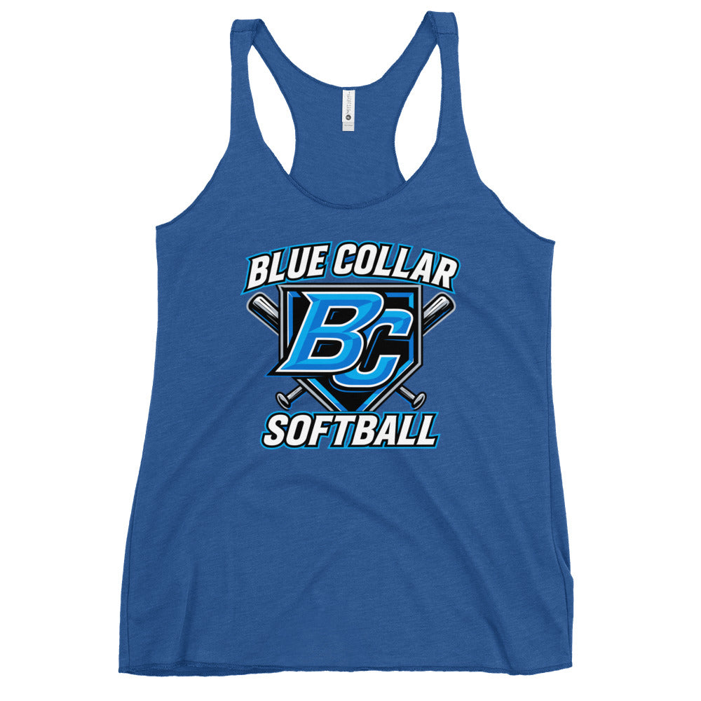 Performance | Thin Racerback Tank Top | Blue Collar Softball 2034 | Shield Logo