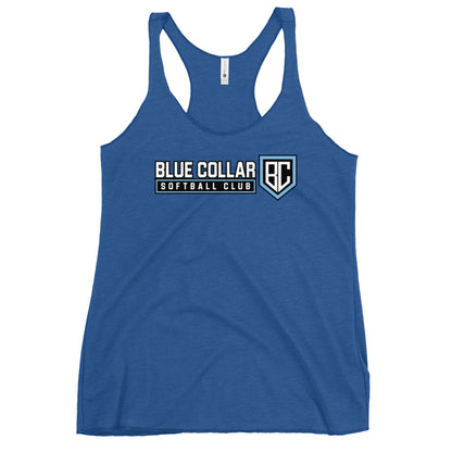 Performance | Thin Racerback Tank Top | Blue Collar Softball 2034 | Vanguard Logo