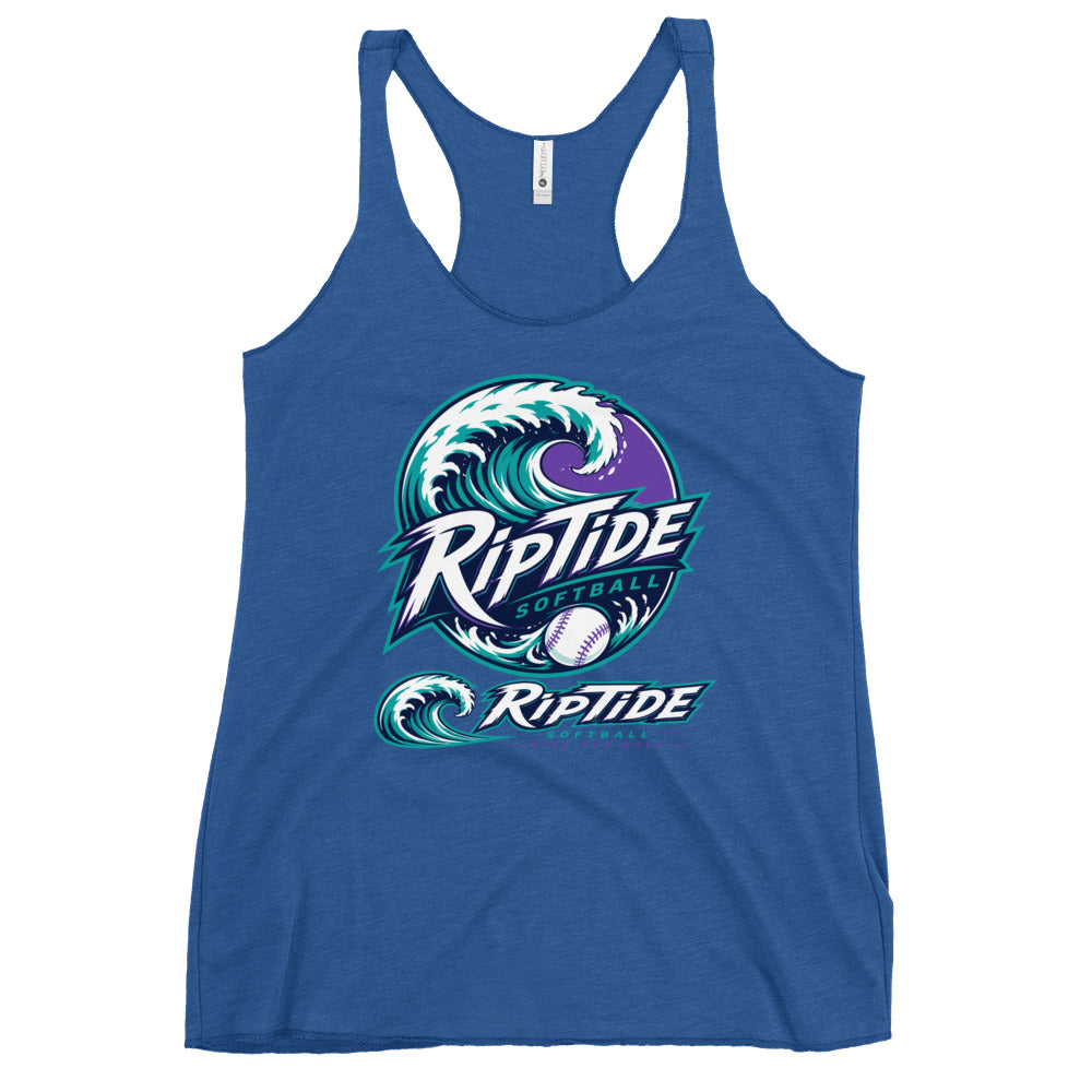 Performance | Thin Racerback Tank Top | RipTide Softball | Crest Logo