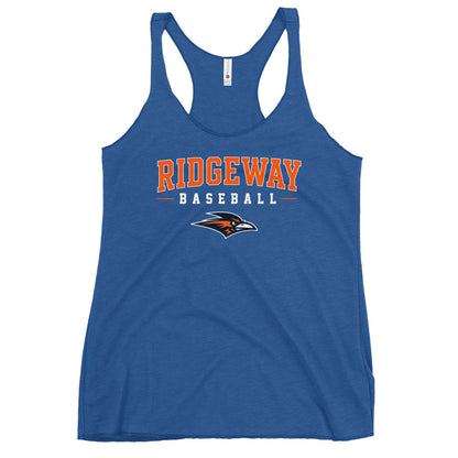 Performance | Thin Racerback Tank Top | Ridgeway High School Baseball | Emblem Logo